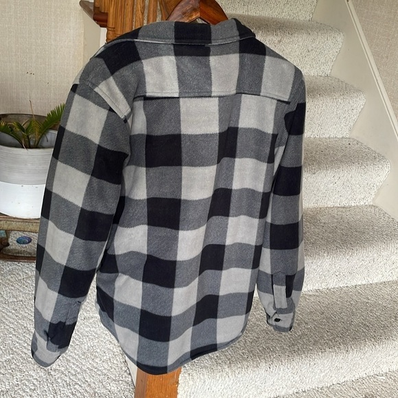 Canyon Creek Woman's Sherpa Plaid Flannel Zip Up Shacket - Picture 4 of 13